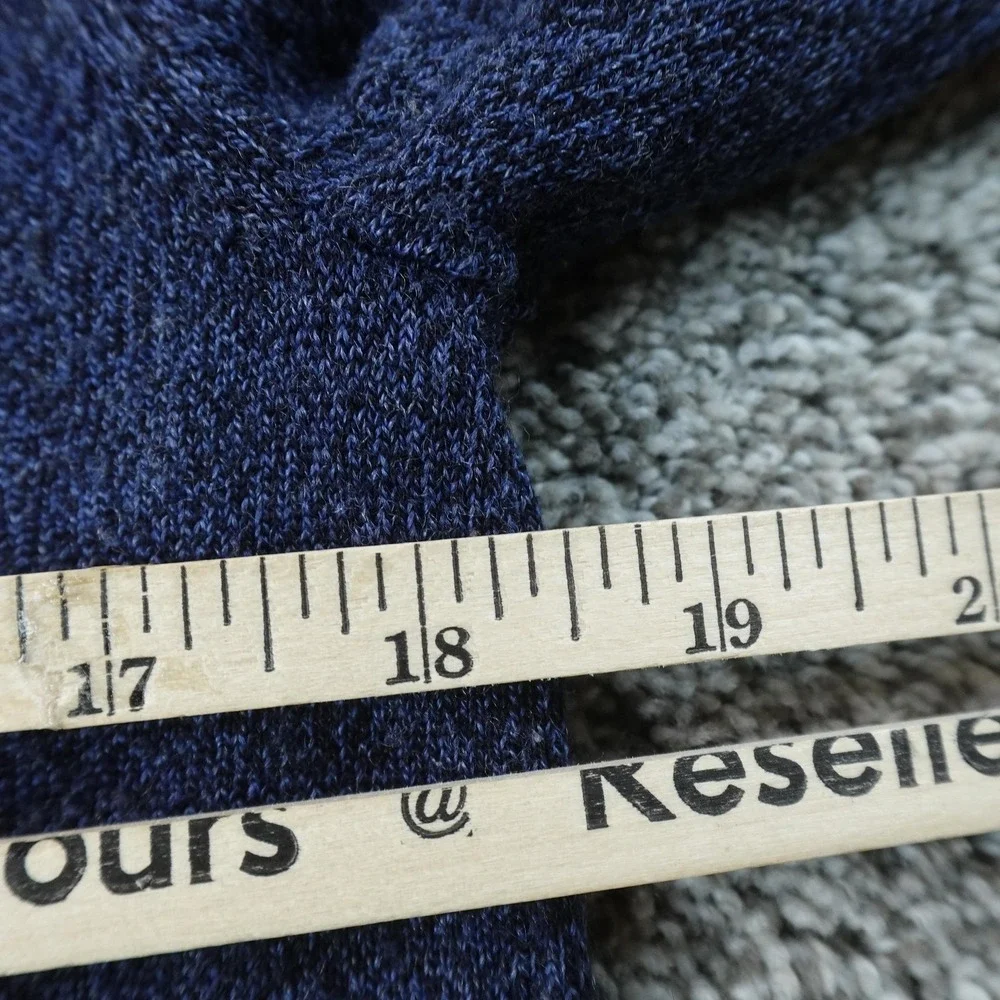 APT 9 Sweater Mens S Blue Soft Merino Wool V Neck Knit Pullover Grandpa Cozy Top